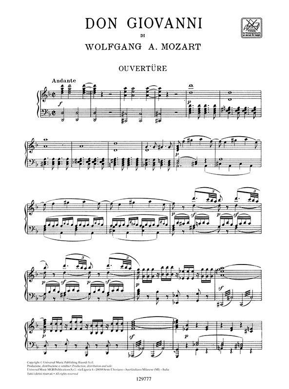 Don Giovanni Vocal Score - Vocal Score - árie pro zpěv a klavír